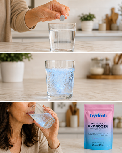 Hydroh · Pastillas de Hidrógeno Molecular · Menos Inflamación, Más Energía Desde La Primera Semana