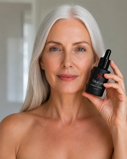 VitaCell - Sérum Facial con Exosomas,  Regenerador de Colágeno, Reafirmante, Antiarrugas y Antimanchas
