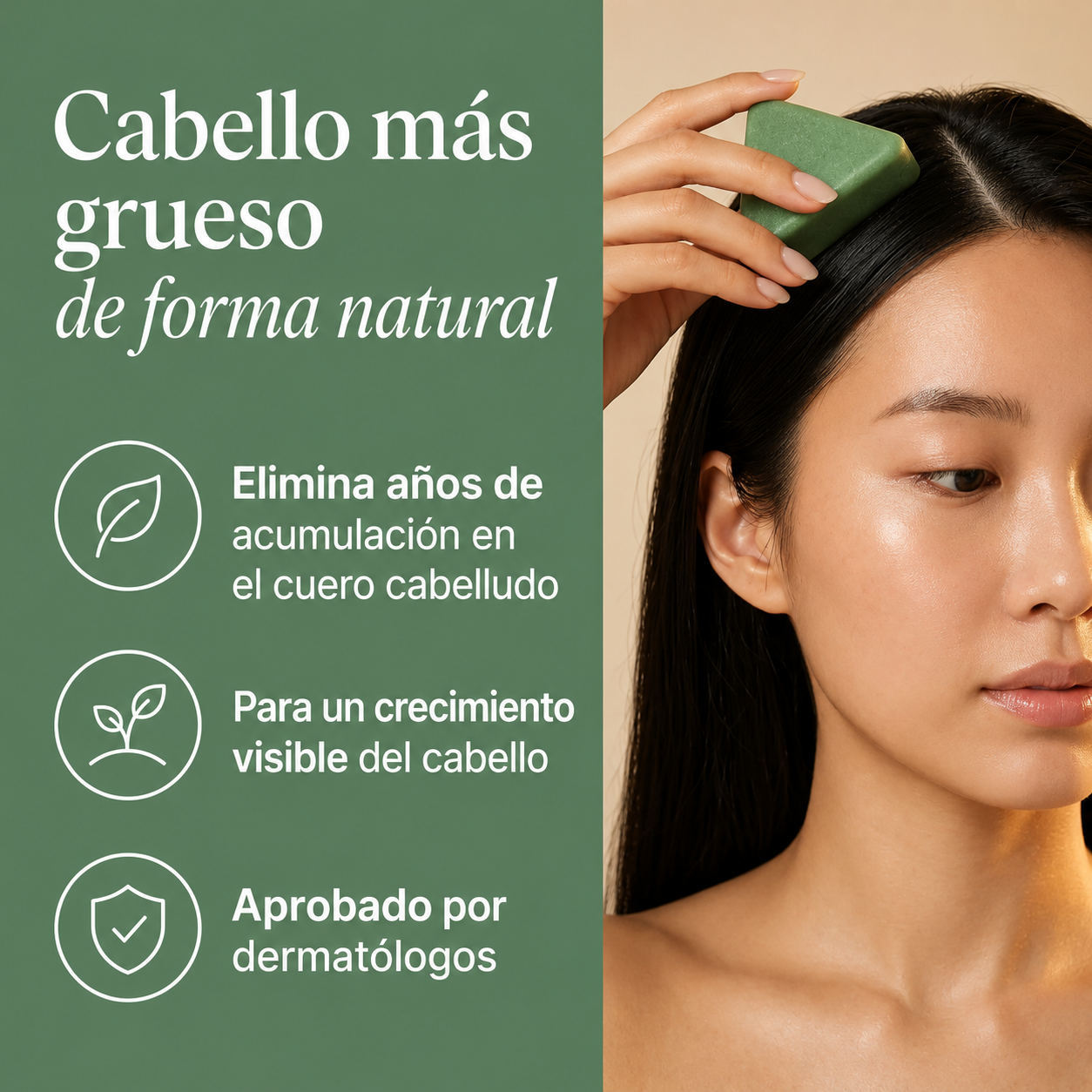 Shampoo Sólido Coreano — Detené la Caída y Revitalizá tu Cuero Cabelludo